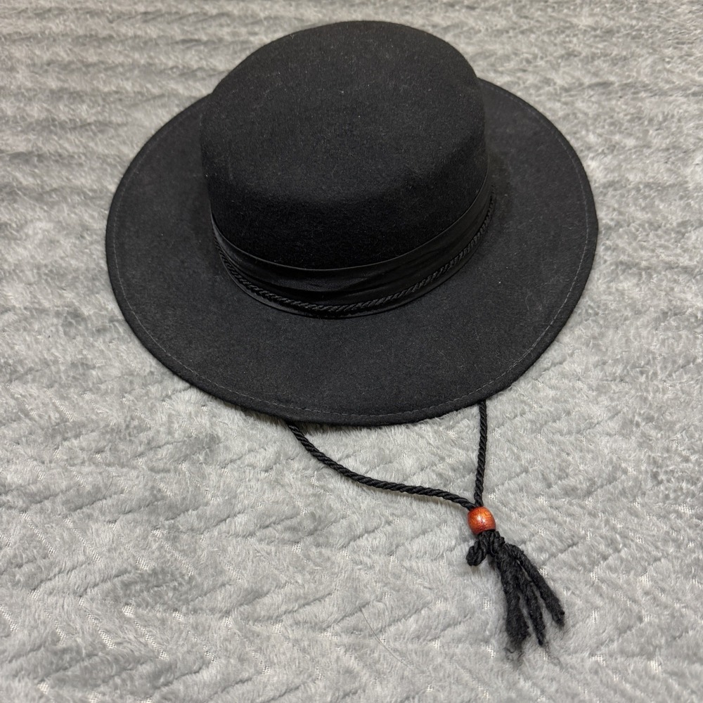 Vintage Bollman Hat Co Black Wool Felt Made In USA WPL 5923